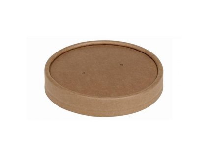 Viečko papierové pre misku na polievku 240 ml 25 kusov