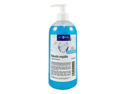 Tekuté mydlo Vione s perleťou modrej, More, 500 ml pumpička