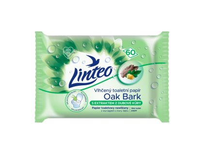 Vlhčený toaletný papier LINTEO Satin dubová kôra 60 ks