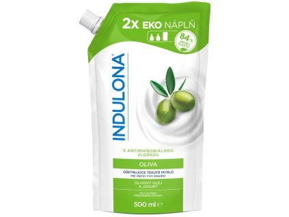 Tekuté mydlo INDULONA náhradná náplň 500 ml Oliva