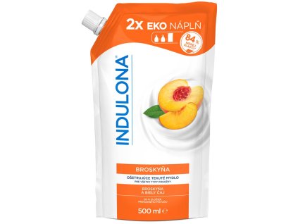 Tekuté mydlo INDULONA náhradná náplň 500 ml Broskyňa