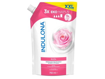 Tekuté mydlo INDULONA náhradná náplň 750 ml Ruža