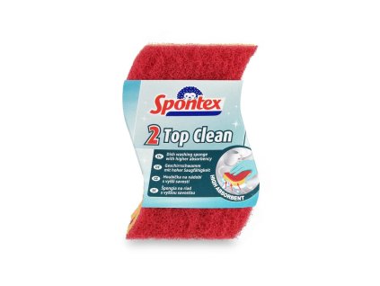 Hubka na riad viskózna Spontex Top Clean 2 kusy