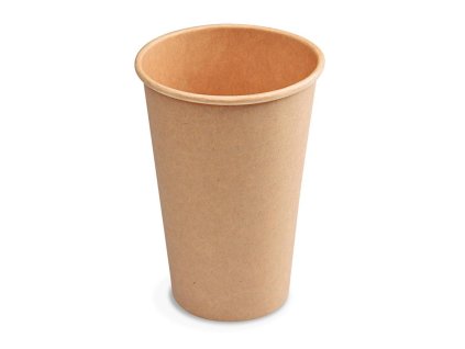 Papierové poháre hnedé kraft Ø 80 mm 330 ml. (50 ks)
