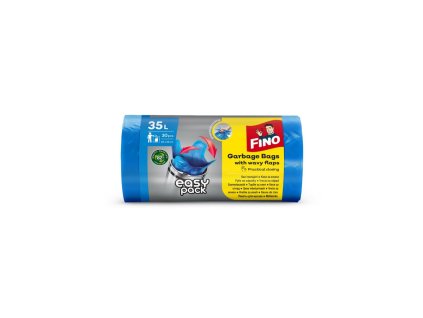 Vrecia zaväzovacie FINO Easy pack 35 ℓ, 15 mic., 50 x 55 cm, modré (30 ks)