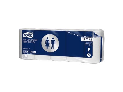 Toaletný papier 3-vrstv. TORK Advanced biely T4 návin 19,4 m (10 ks)