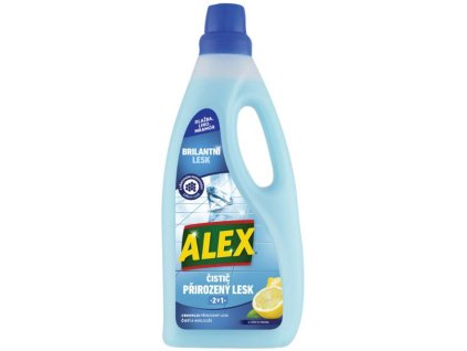ALEX čistič extra lesk 2v1 lino, dlažba, mramor, citrón 750 ml