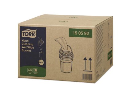 Utierky čistiace vlhčené na ruky Tork vo vedierku W14, 58ks