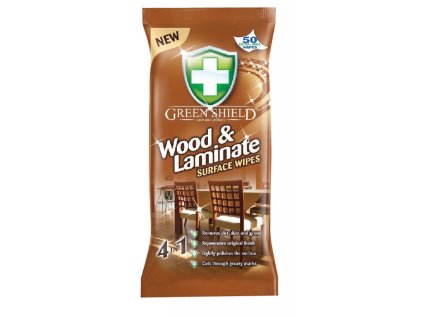 Green Shield čistiace utierky na drevo/laminát 50/70 kusov