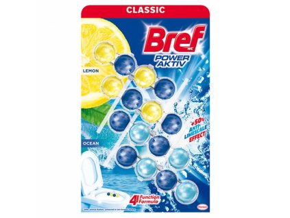 Bref WC závesný blok tuhý 4 x 50 g lemon ocean