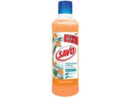 Savo dezinfekčný čistič na podlahy Pomaranč a mäta 1l