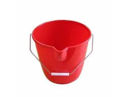 Vedro okrúhle s výlevkou objem 10 l červené