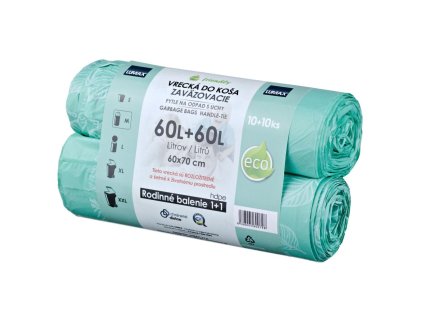 Vrecia do koša 60l 60x70cm 2x10ks s ušami