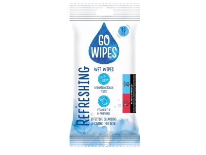 Vlhčené obrúsky, obohatené o D-panthenol a komplex vitamínov A,C,E 15ks