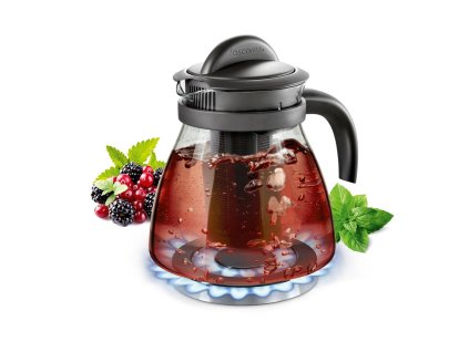 Kanvica MONTE CARLO s lúhovacími sitkami 1,5l antracitová