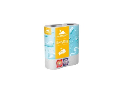 Kuchynské utierky 2-vrstvové HARMONY Everyday/Praktik, návin 11 m (2 ks)