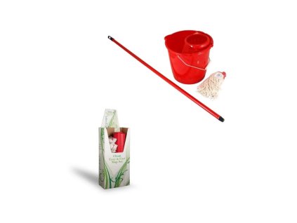 Mop súprava 10l so žmýkačom a strapcovým mopom