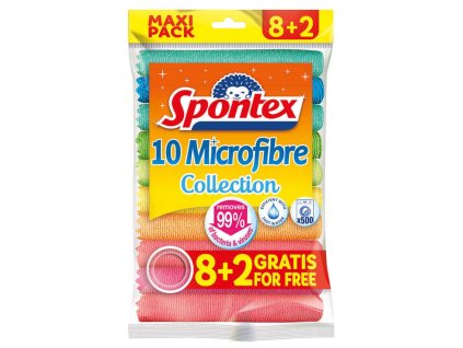 Utierky Spontex Microfibre 8 + 2 ZDARMA