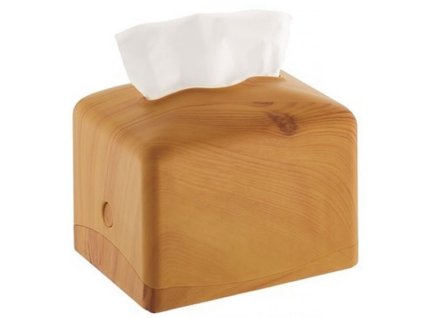 Zásobník stolový na vreckovky ABS plast - vzor dreva bledý