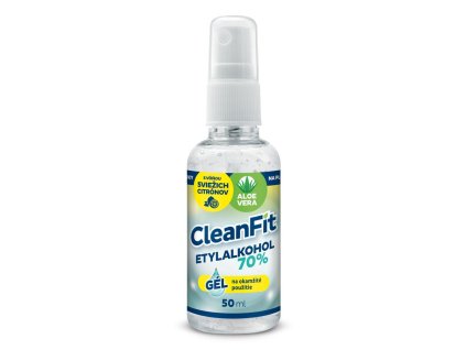 CleanFit dezinfekčný gél 70% citrus na ruky s rozprašovačom 50 ml