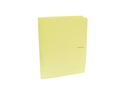 Zakladač 4-krúžkový Karton PP Pastelini PP žltý