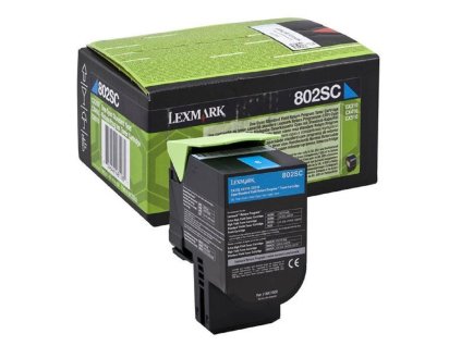 Toner Lexmark 802SC cyan (2.000 str.)