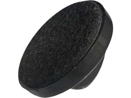 Mini stierka magnetická s držiakom na popisovač, čierna