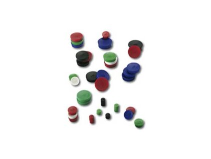 Magnet 20 mm čierny 10 ks