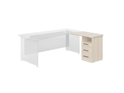 Kontajner prístavný P nika Lenza Wels, 90x76,2x55cm, agát svetlý