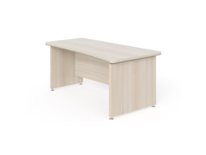 Pracovný stôl Lenza Wels, zúžený vľavo, 180x76,2x94,8/78cm, agát svetlý