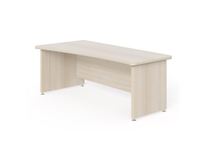 Pracovný stôl Lenza Wels, zúžený vpravo, 200x76,2x100/78cm, agát svetlý