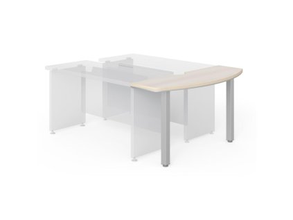 Prvok zakončovací Lenza Wels, 140x76,2x50cm, agát svetlý