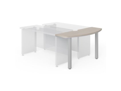 Prvok zakončovací Lenza Wels, 140x76,2x50cm, driftwood