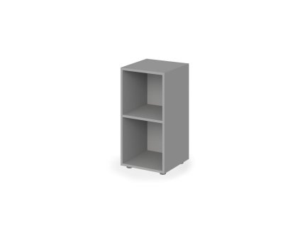 Skriňa otvorená nízka 1 polica Lenza Wels, 39,9x80x40,4cm, sivá