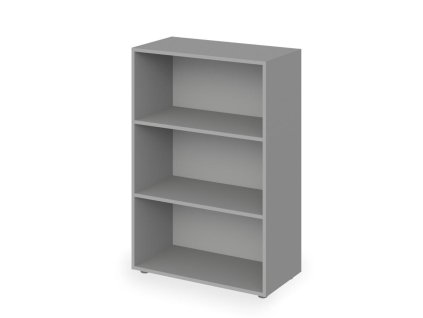 Skriňa otvorená stredná 2 police Lenza Wels, 79,8x119,5x40,4cm, sivá