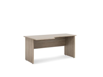Pracovný stôl ľavý BASIC, 160x76x90cm, dub Sonoma