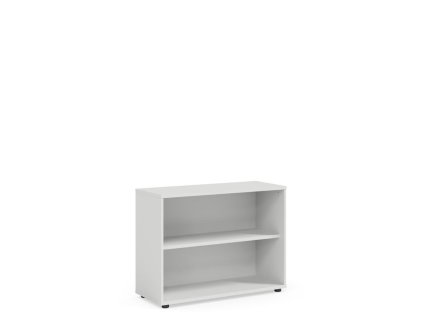 Policová skriňa BASIC, otvorená 100x40x75,3cm, biela