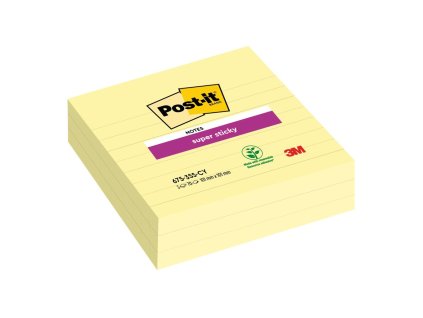 Samolepiaci bloček Post-it Super Sticky 101x101 žltý linajky
