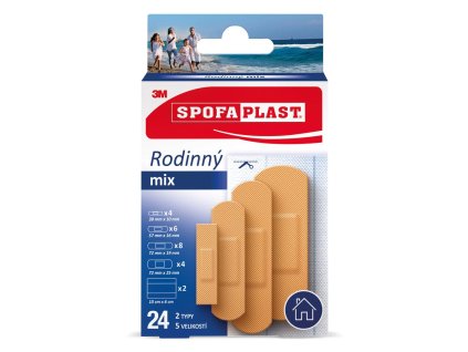 3M Spofaplast Rodinný Mix 603, 24 ks