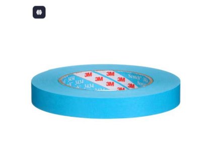 Maskovacia krepová páska 3M 3434 18mm x 50m modrá