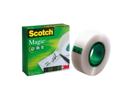 Lepiaca páska Scotch Magic neviditeľná popisovateľná, 19 mm x 33 m, v krabičke