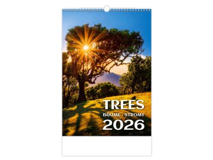 Nástenný kalendár Stromy 31,5 x 45 cm 2026
