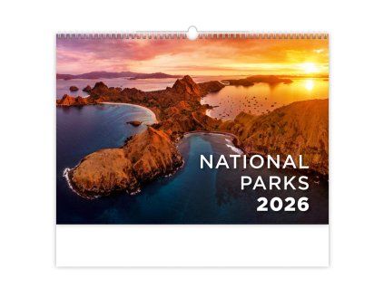 Nástenný kalendár National Parks 45 x 31,5 cm 2026