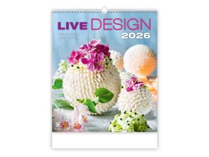 Nástenný kalendár Live Design 45 x 52 cm 2026