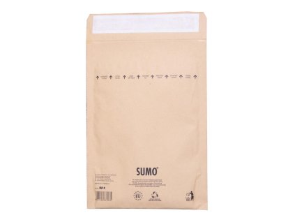 Bublinkové obálky recyklované SUMO 19,5x26,5cm hnedé