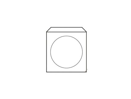 Obálky na CD 125x125 s okienkom 50 ks