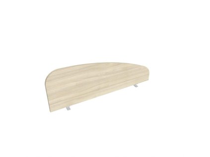 Paraván Hobis na hranu stola, oblý, 120 cm, agát