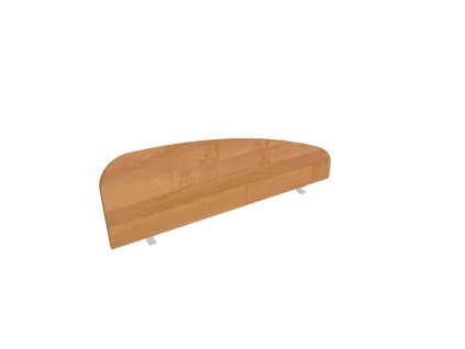 Paraván Hobis na hranu stola, oblý, 120 cm, jelša
