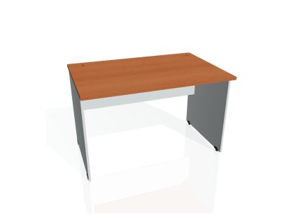 Pracovný stôl Gate, 120x75,5x80 cm, čerešňa/sivý