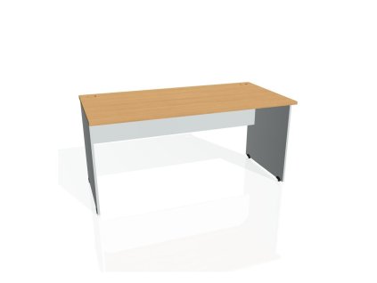 Pracovný stôl Gate, 160x75,5x80 cm, buk/sivý